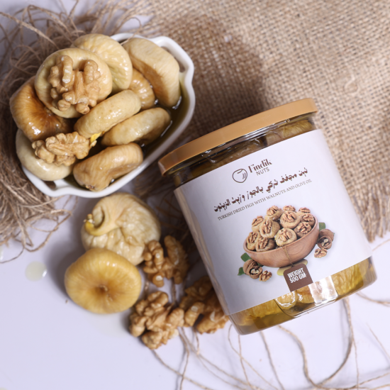 تين بزيت الزيتون  مع جوز   (500 gm)	