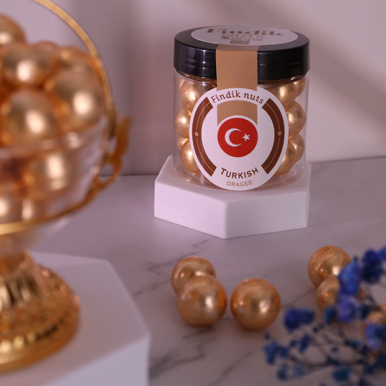 ملبس ذهبي بندق شوكولاته حليب 150 جرام 