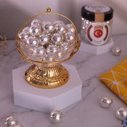 ملبس بندق فضي شوكولاته حليب 