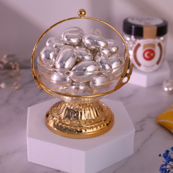 ملبس فضي لوز شوكولاته حليب 