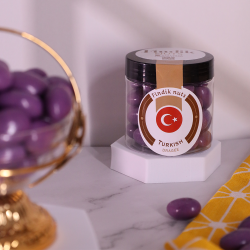 ملبس لوز ارجواني مغطي شوكولا حليب 150 جرام