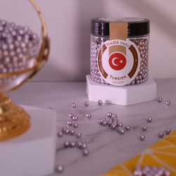 ملبس تركي لؤلؤ ارجواني مغطي شوكولا حليب 150 جرام